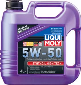 Моторное масло Liqui Moly Synthoil High Tech 5w50, 4л